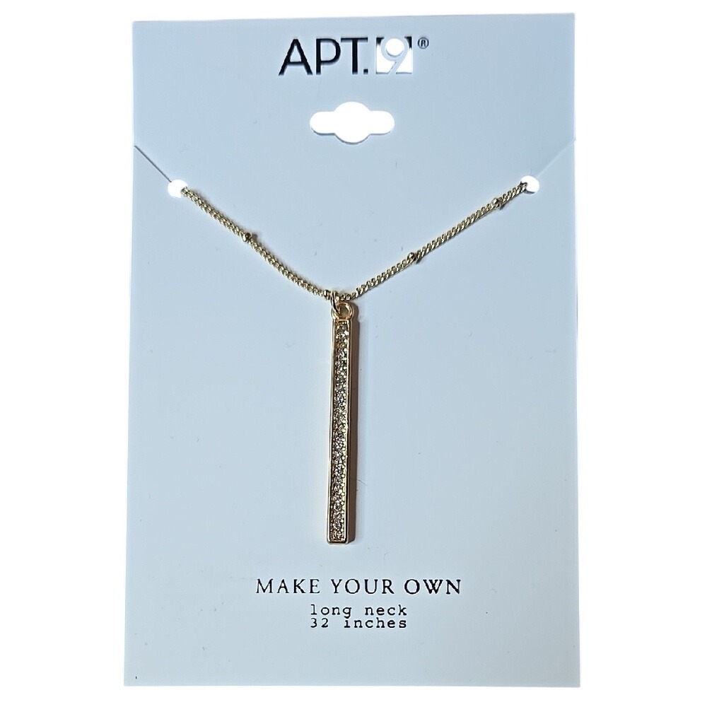 Apt.‎ 9 Make Your Own Necklace, Gold Tone, New